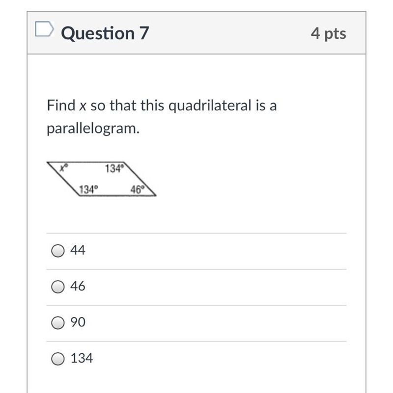 WILL MARK! Please help:) Find x so that this quadrilateral is a parallelogram.-example-1