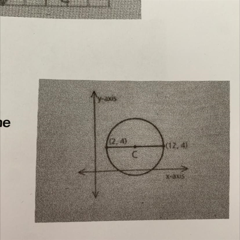 Question 2: Find the area and the circumference of C to the nearest tenth-example-1