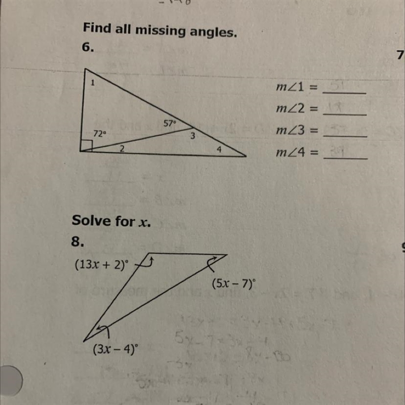 Can someone please help me solve these two problems??? 6 and 8-example-1