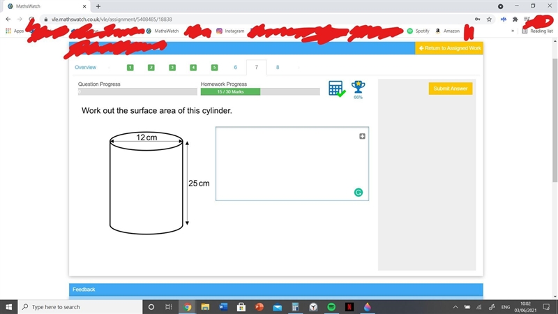 Surface area of a cylinder. (see attached image please)-example-1