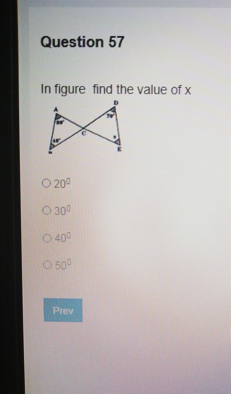 Find the value of x in the figure​-example-1