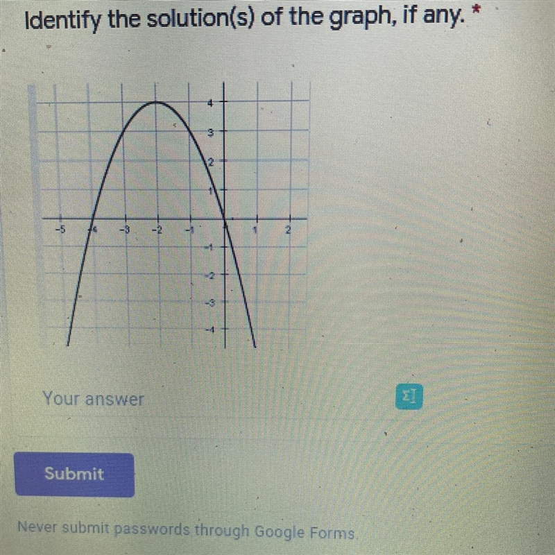 Identify the solution(s) of the graph, if any. HELP PLEASE! THANK U!!! <3-example-1