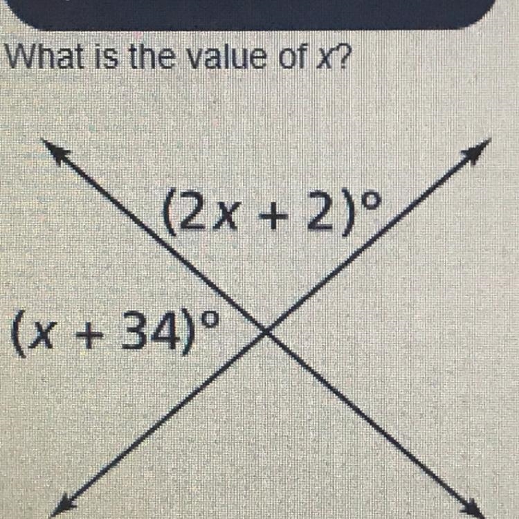 What is the value of x? a. x = 18 b. x = 48 c. x = 82 d. x = 98-example-1