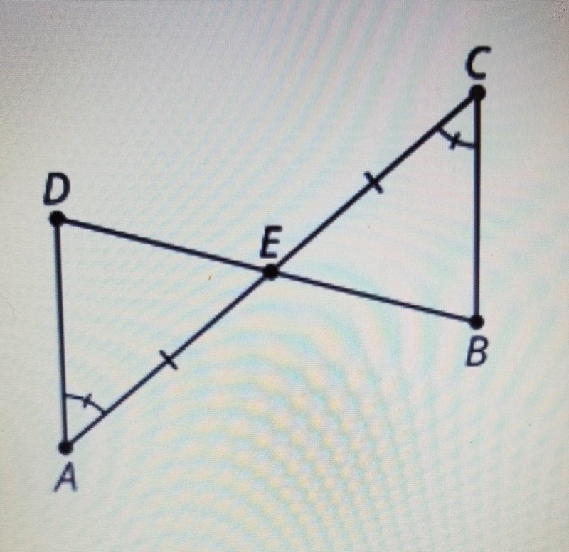 What is the triangles congruence theorem could you use to prove the triangle ADE is-example-1