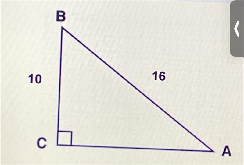 Given the following triangle, determine the measure of angle B to the nearest degree-example-1