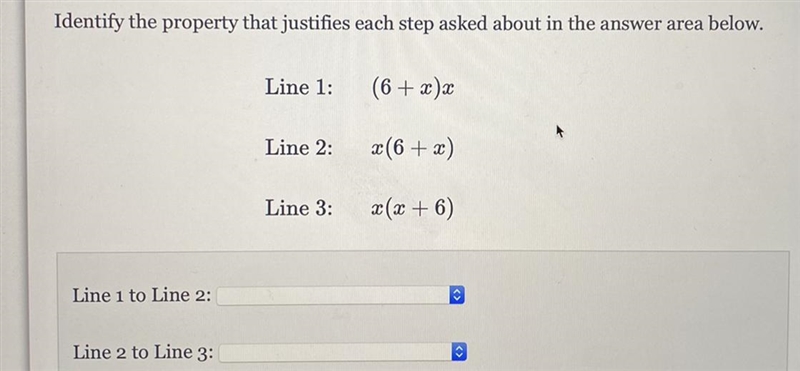 Please answer!! the choices are… 1) Associative property of addition 2) associative-example-1