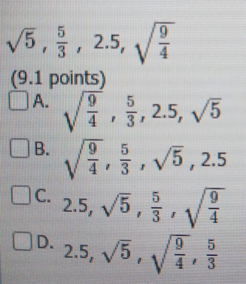 Order the number from least to greatest​-example-1