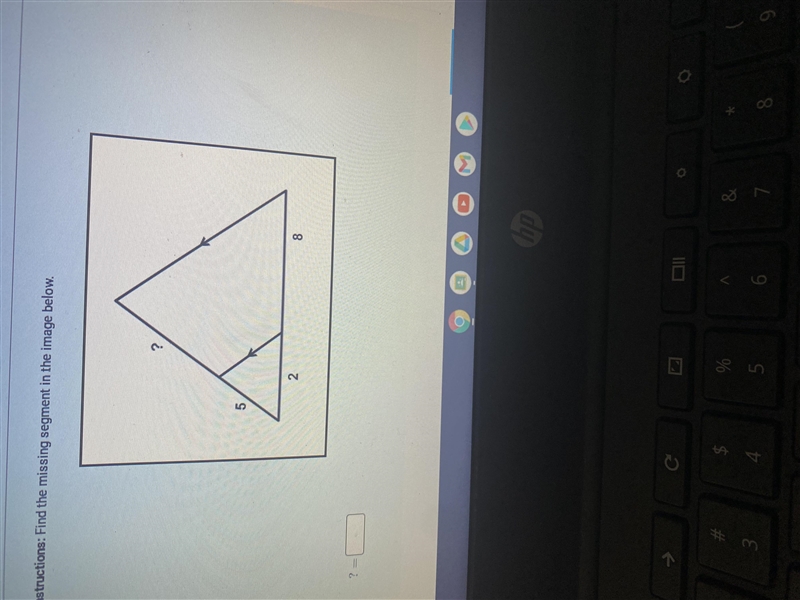 Find the missing segment in the image below-example-1