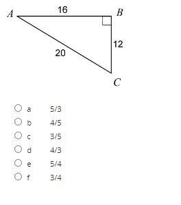 Using the figure below, what is the trigonometric ratio of sin C?-example-1