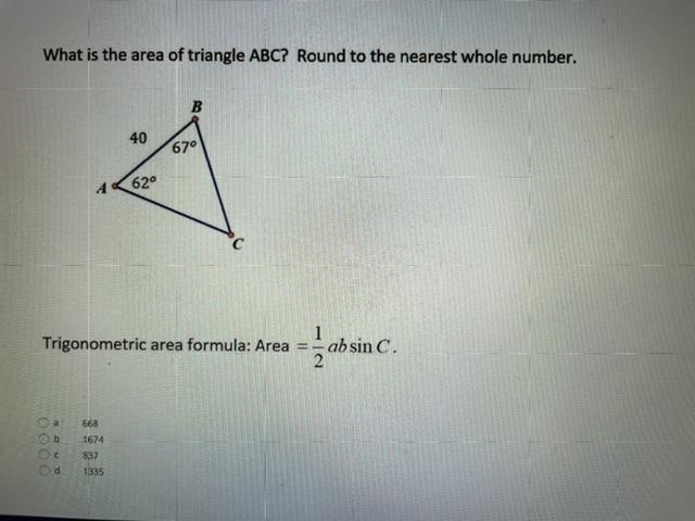 What is the area of triangle ABC? Round to the nearest whole number-example-1