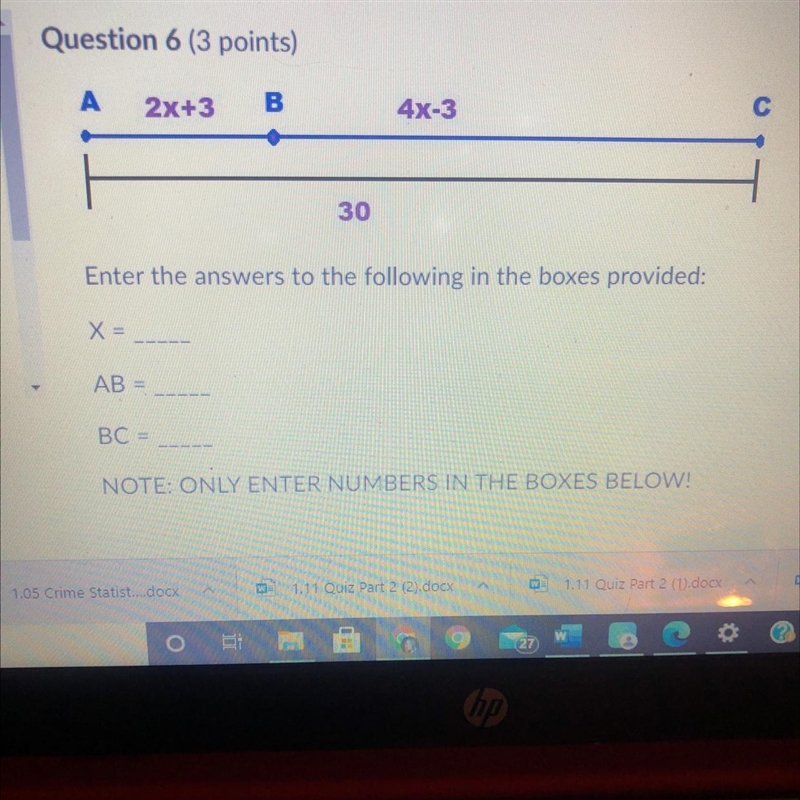 Please help! X=? AB=? BC=?-example-1