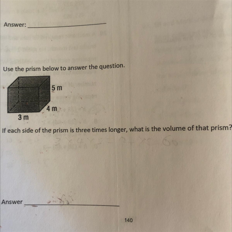 If each side of the prism is three times longer, what is the volume of that prism-example-1