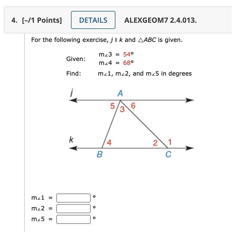 Find: m∠1, m∠2, and m∠5 in degrees-example-1