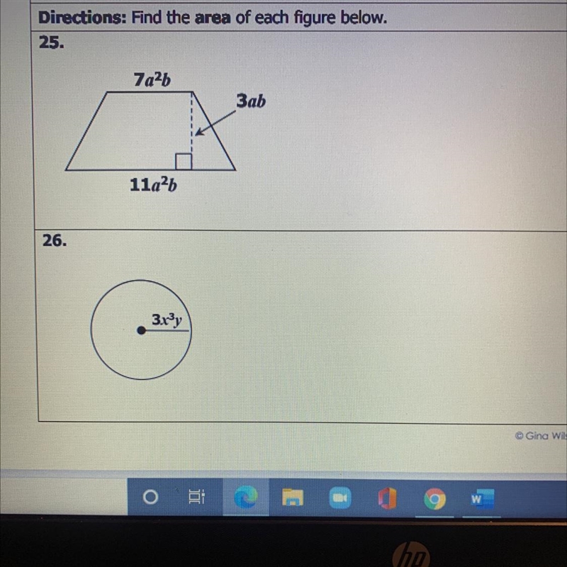 Find the area of each figure below-example-1