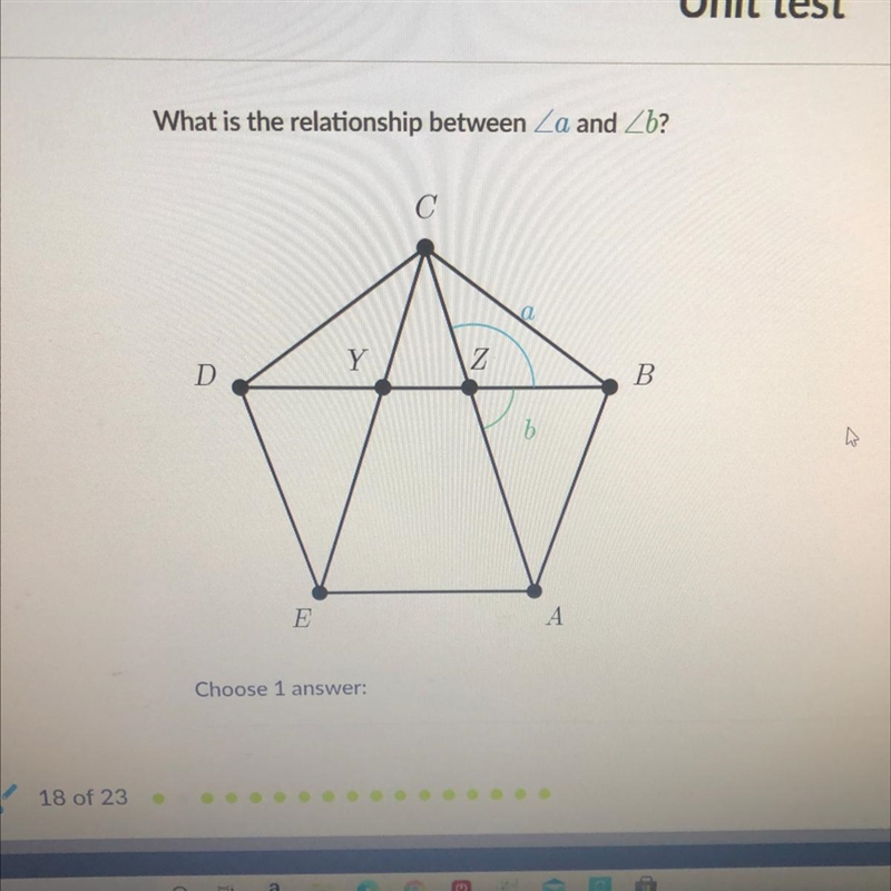 Please help me. A) vertical angle. B) complementary angle. C) supplementary angle-example-1