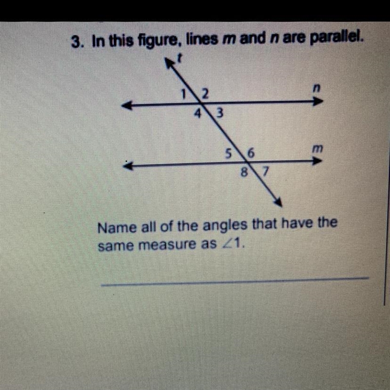 Name all of the angles that have the same measure as <1-example-1