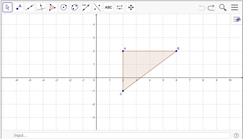 1.What are the coordinates of the vertices of ABC? Use the coordinates to find the-example-1