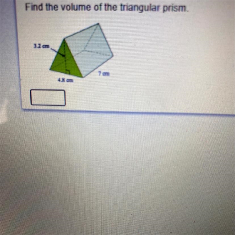 Find the volume of the triangular prism. PLEASE HELP!-example-1