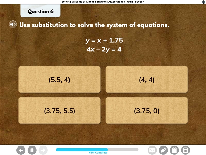 Use substitution to solve the system of equations-example-1