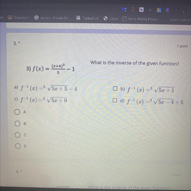 Inverse of functions: Can someone please help me I’ve been trying to do this answer-example-1