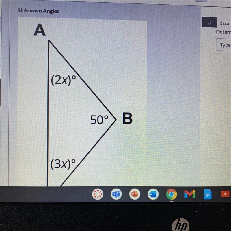 HELP PLS determine the measure of angles A and B-example-1