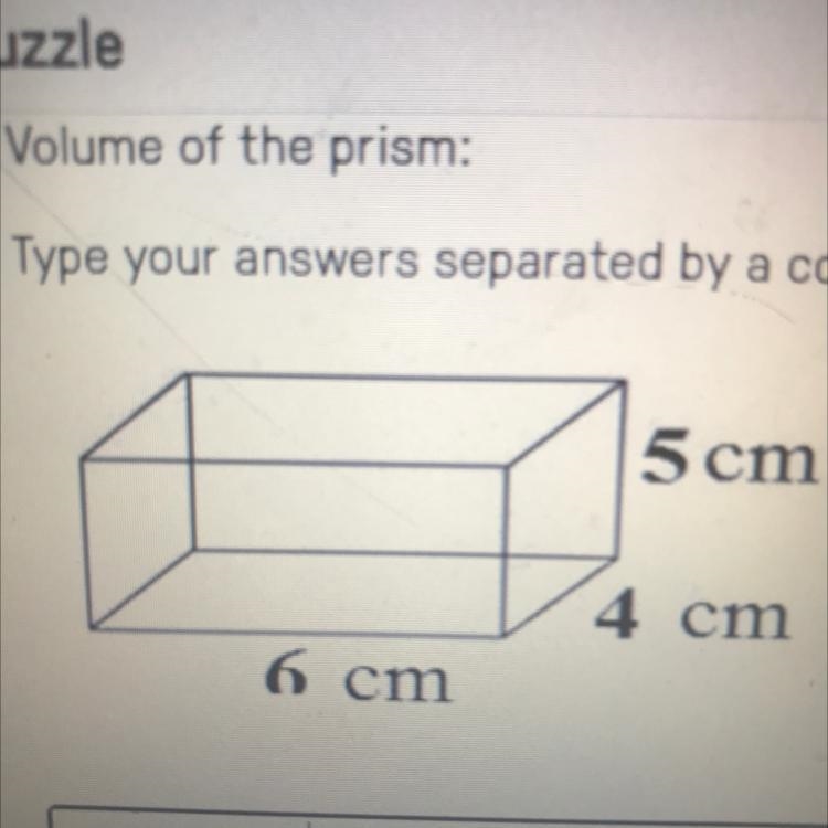 What would of been the volume of the prism in this question?-example-1