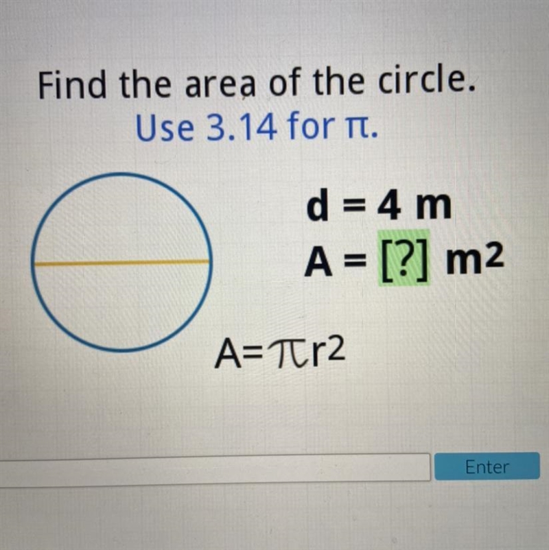 Find the area of the circle:-example-1