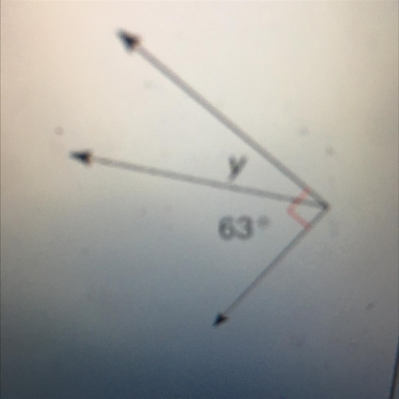 What is the measure of angle y in the figure?-example-1