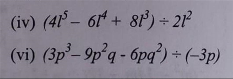 Divide the given polynomial by given monomial.​-example-1