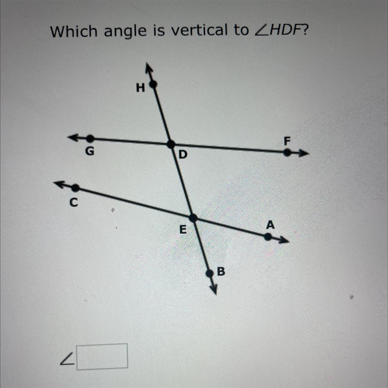 Which angle is vertical to HDF?-example-1