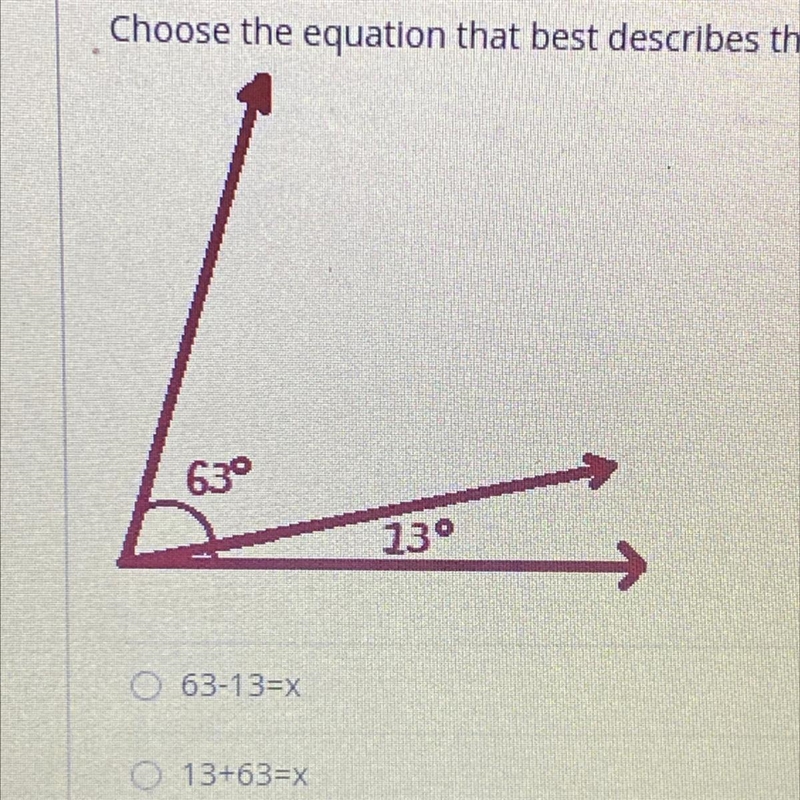 63° 13° Choose the equation that best describes the image.-example-1