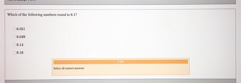 For this problem I believe the answer is option A, B and C. But just wanted to confirm-example-1