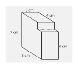 Look at the figure above. The surface area is _____ square cm.-example-1