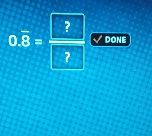 Express this decimal 0.8 as a fraction ​-example-1