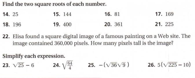 SQUARE ROOTS PLS ASAP DUE VERY SOON NO LINKS PLEASE............-example-1