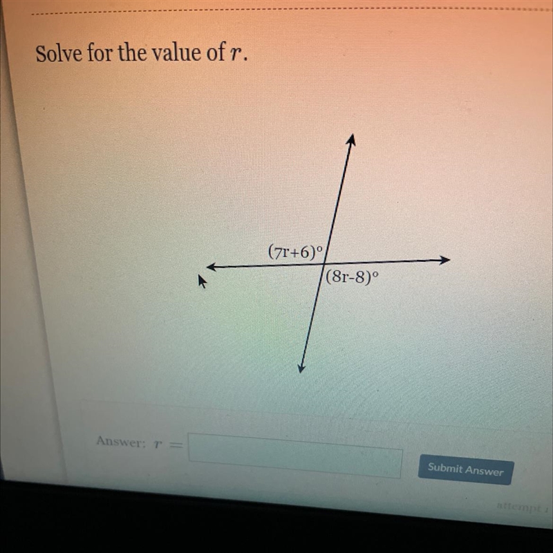 Solve for the value of r.-example-1