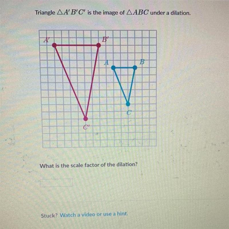 What is the scale factor of the dilation-example-1