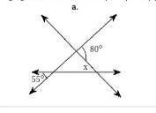 Wing figures, solve for x. Complete parts (a) 80° 53​-example-1