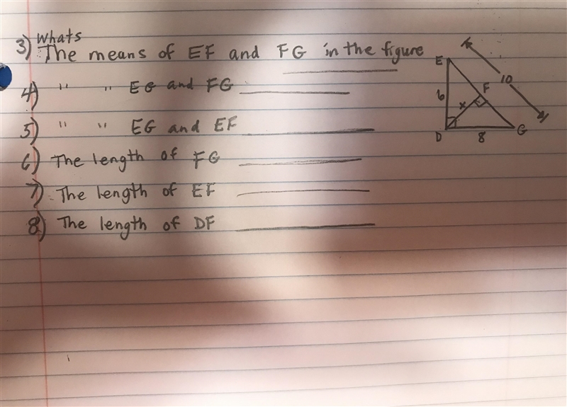 We need help finding the means of the sides of this figure. (Photo attached) Thank-example-1