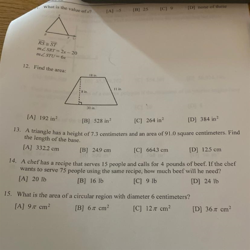 Need help with 13, 14, 15-example-1