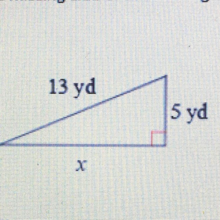 Find the missing side of each triangle-example-1