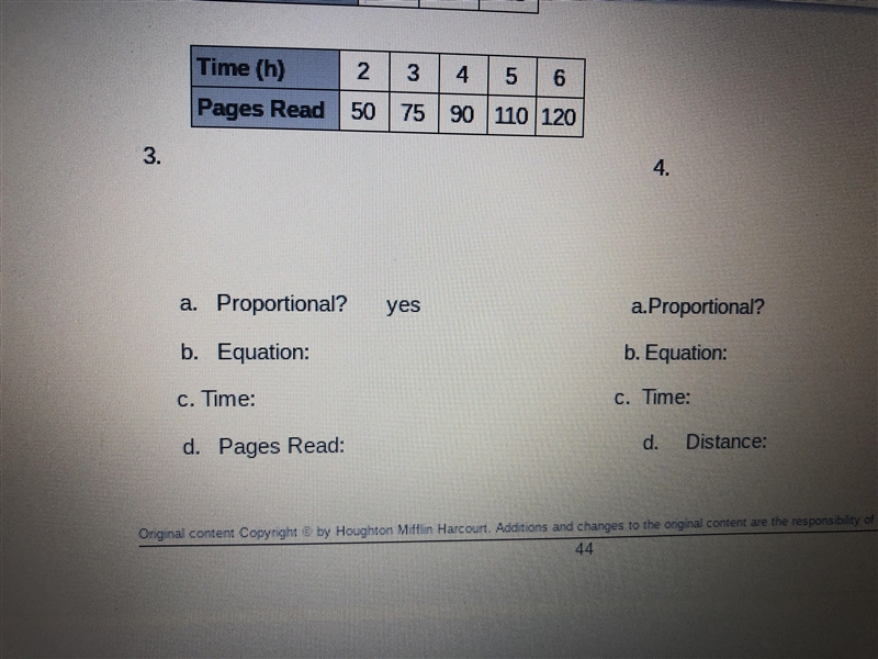 Use the table to determine whether the relationship is proportional. If so, write-example-1