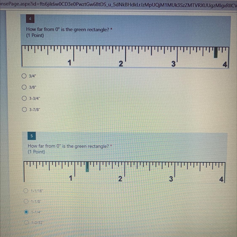 How far from 0" is the green rectangle for both-example-1