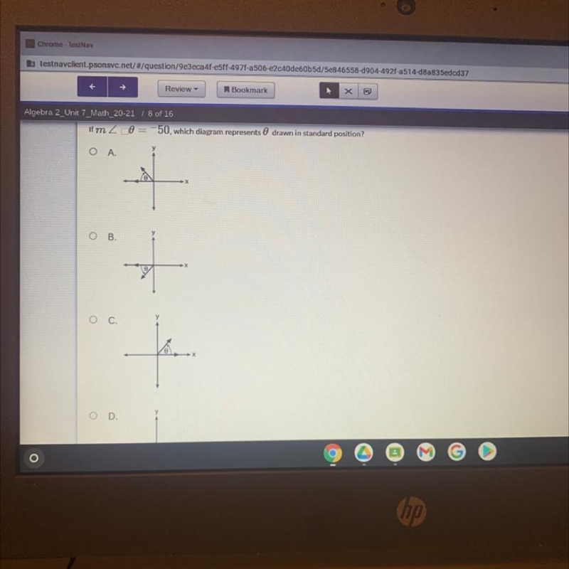 D is going in the 4th quadrant. Please help-example-1