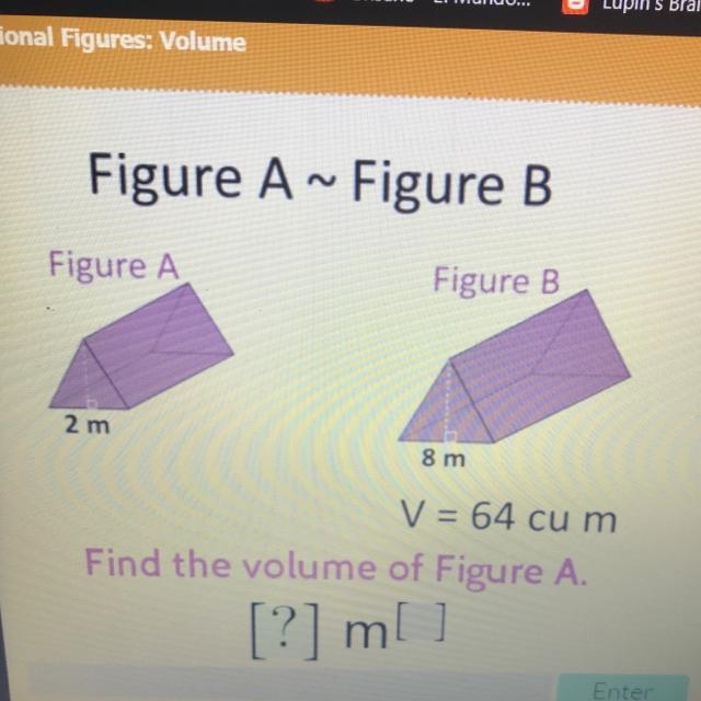 Figure A ~ Figure B Find the volume of Figure A-example-1