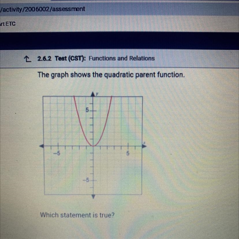 Which statement is true? A. (1,1) is the x- and y-intercept of the function. B. (0,1) is-example-1