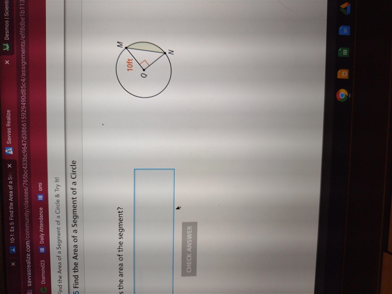 What is the area of the segment?-example-1