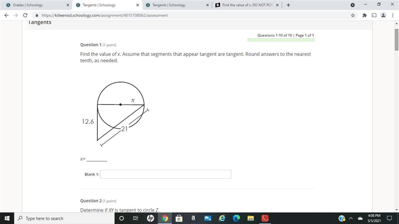 FIND the value of x. DO NOT POST ANY FILES-example-1