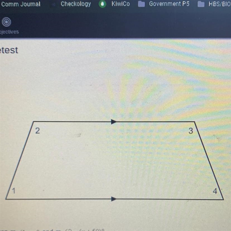 Given Angle 1 =xº and angle 2 = (x +50)°. Find the value of x. Then find angle 1 and-example-1