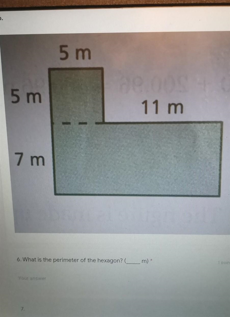 What is the perimeter of the haxagon?​-example-1